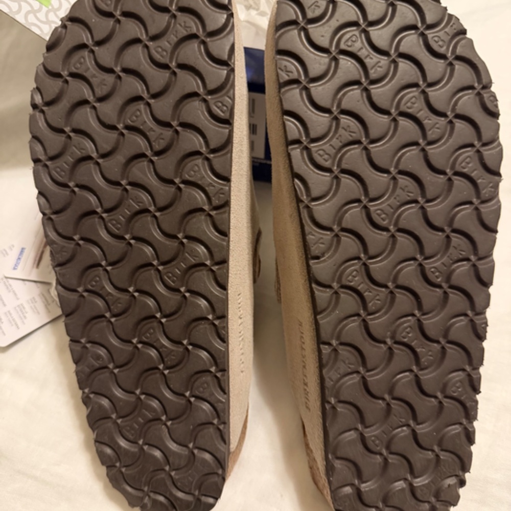 Birkenstock Boston Soft Footbed Taupe Clogs Size 39 - Picture 4 of 5